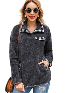 Charcoal Fleece Pullover